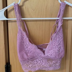 Lilac lace bralette